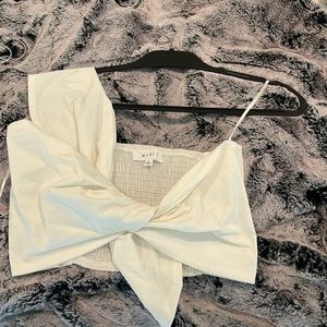 White crop top
